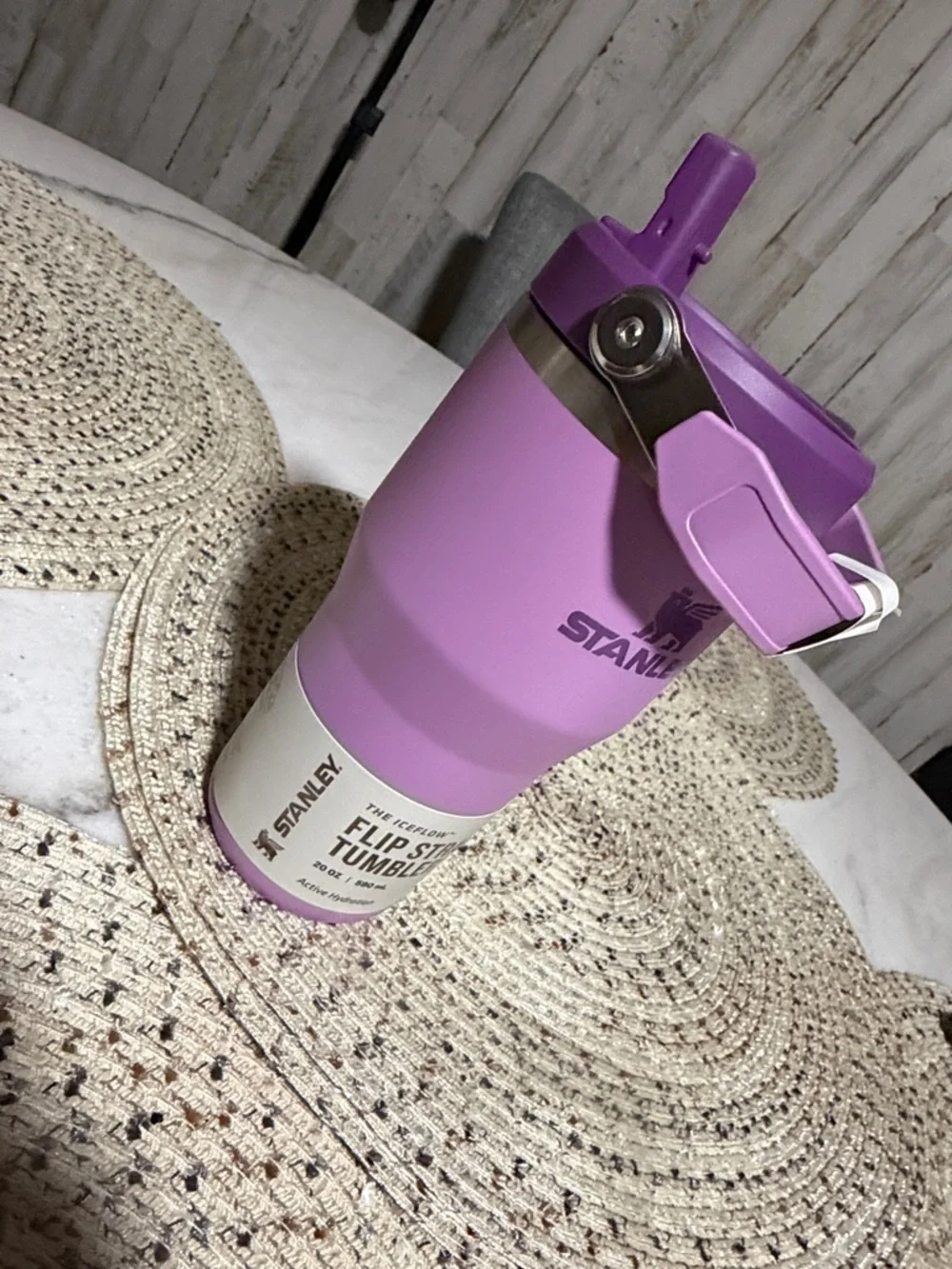 Stanley Purple Flip Straw Tumbler with Carry Handle - Picture 2 of 4